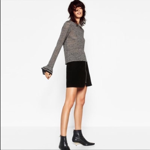 Zara marled bell sleeve sweater - Picture 8 of 8